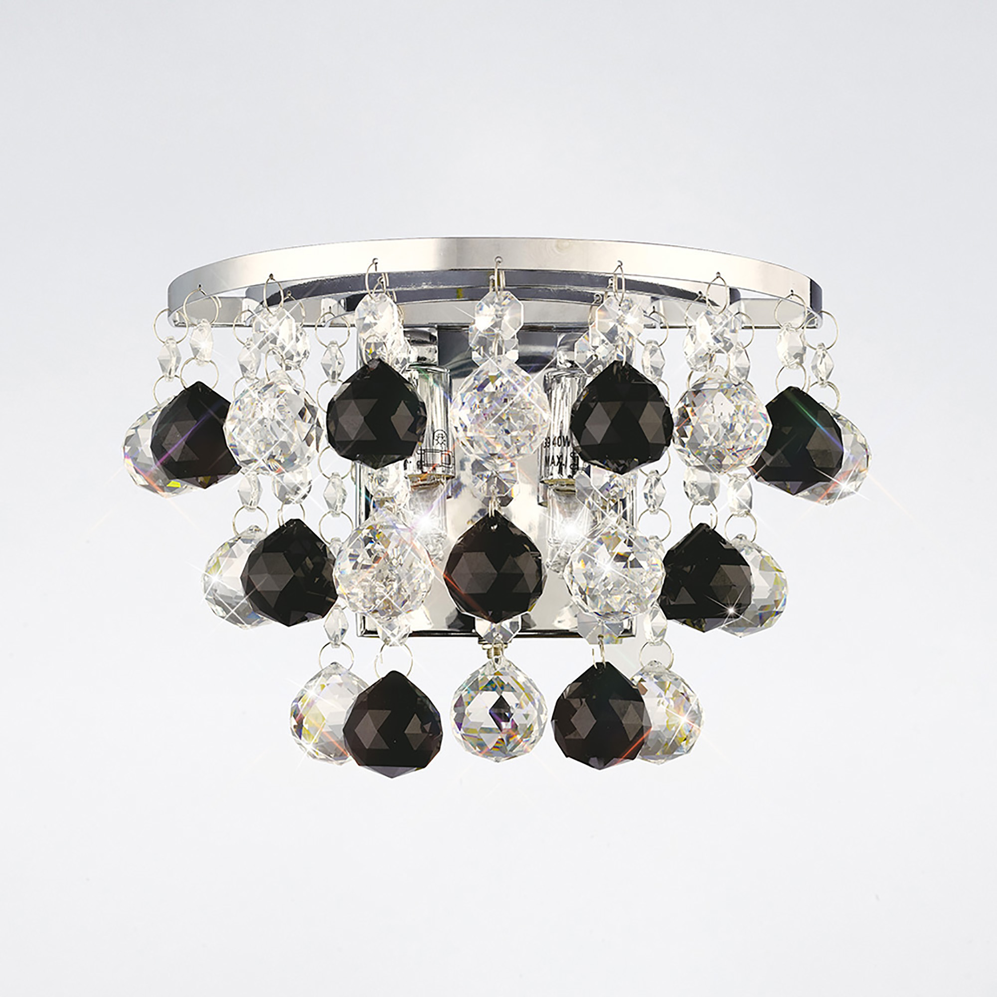 Atla Polished Chrome Crystal Wall Lights Diyas Modern Crystal Wall Lights Atla Polished Chrome Crystal Wall Lights Diyas Modern Crystal Wall Lights
